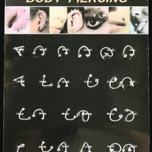 24ct Body Piercing Twisted Spike