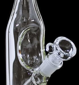6" Bottle Icer Glass On Glass Water Pipe