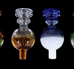 5ct Bubble Ball Nail Head 2 Tone Airflow Carb Cap Assortment