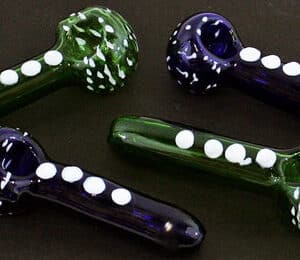 4ct 5" Button Up Dot Color Hand Pipe