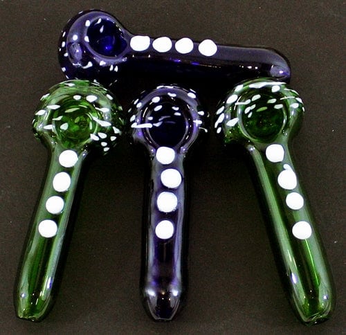 4ct 5" Button Up Dot Color Hand Pipe - Image 3