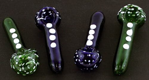 4ct 5" Button Up Dot Color Hand Pipe - Image 4