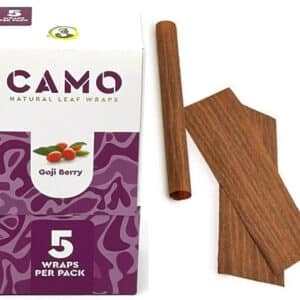 Afghan Hemp Camo Self-Rolling Natural Leaf Wraps - Goji Berry