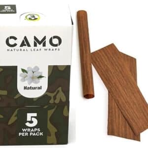 Afghan Hemp Camo Self-Rolling Natural Leaf Wraps - Natural