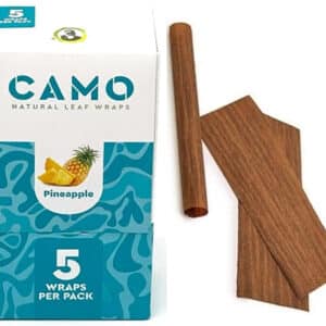 Afghan Hemp Camo Self-Rolling Natural Leaf Wraps - Pineapple