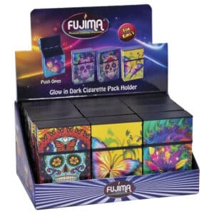 Cigarette Case Glow In Dark Trippy Designs - King Size