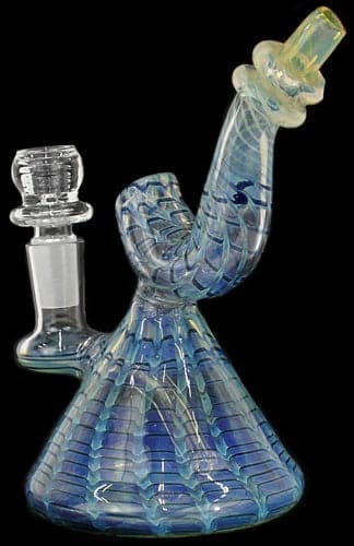6" Raked Fuming Sherlock Beaker Water Pipe