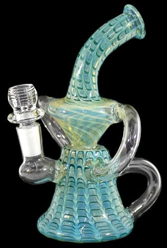 7" Triple Tube Raked Fuming Recycler Water Pipe