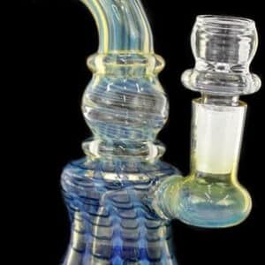 6" Raked Fuming Curve Water Pipe