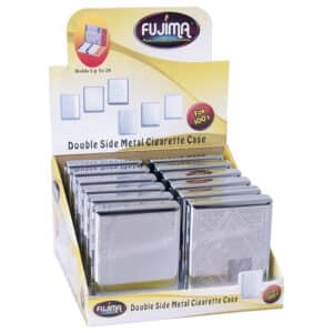 Double Sided Metal Cigarette Case - 100mm 12pk