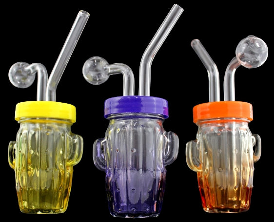 4ct Cactus Jar Oil Burner Bubbler Assortment