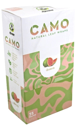 Afghan Hemp Camo Self-Rolling Natural Leaf Wraps - Guava