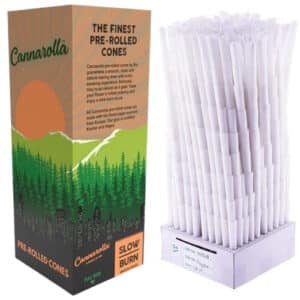 Cannarolla Pre-Roll Cones - Classic White - 1 1-4 84mm x 26mm