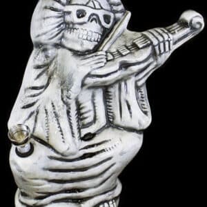 9" Ceramic Death Violin Water Pipe