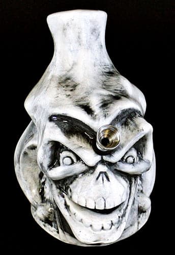 8" Ceramic Joker Skull Water Pipe