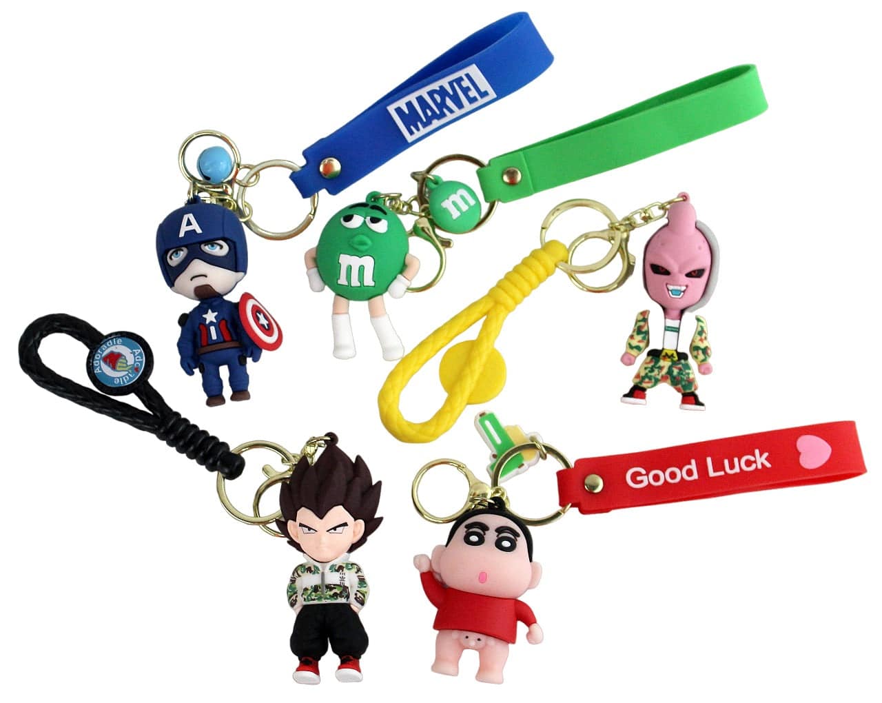 100ct Character Mix Wristlet Pendant Keychain with Countertop Display