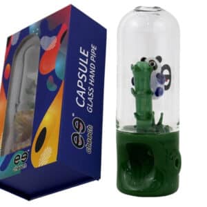 Cheech Capsule Hand Pipe with Cleaning Tool - Bamboo Panda