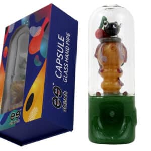 Cheech Capsule Hand Pipe with Cleaning Tool - Bee Hive