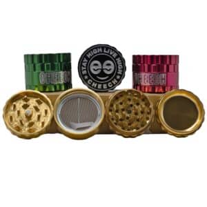 Cheech Retro Logo Design 4pc Metal Grinder
