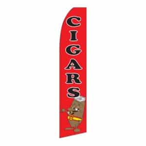Cigars Windless Business Bow Swooper Feather Flag No Pole