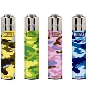 Clipper Lighter - Camo 48pk