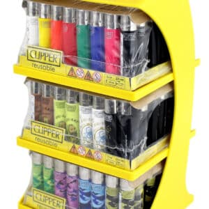 Clipper Lighter 3-Tier Display with Lighters