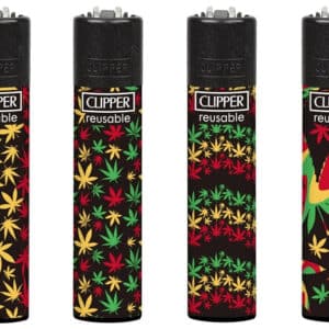 Clipper Lighter - Jamaican Pattern Leaf 48pk