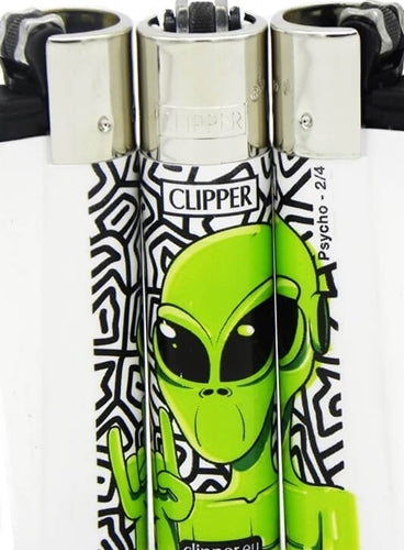 Clipper Lighter - Psycho Alien - 48pk