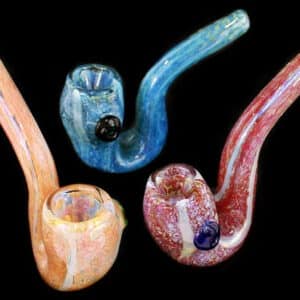 3ct 5" Color Art Frit Sherlock Hand Pipe