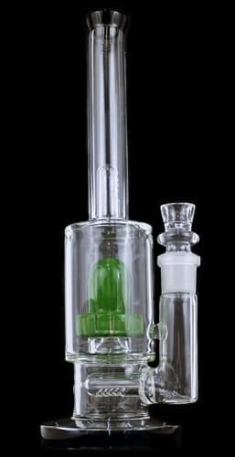 12" Color Rim Inline UFO Perk Water Pipe