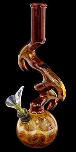 10" Color Tube Raked Horn Zong US Made Water Pipe - Image 4