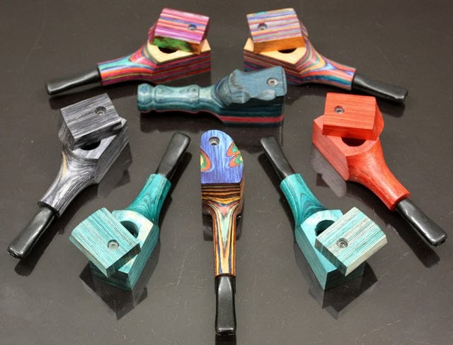 10ct 3.5" Colorful Wood Pipe With Lid Assortment - Image 3