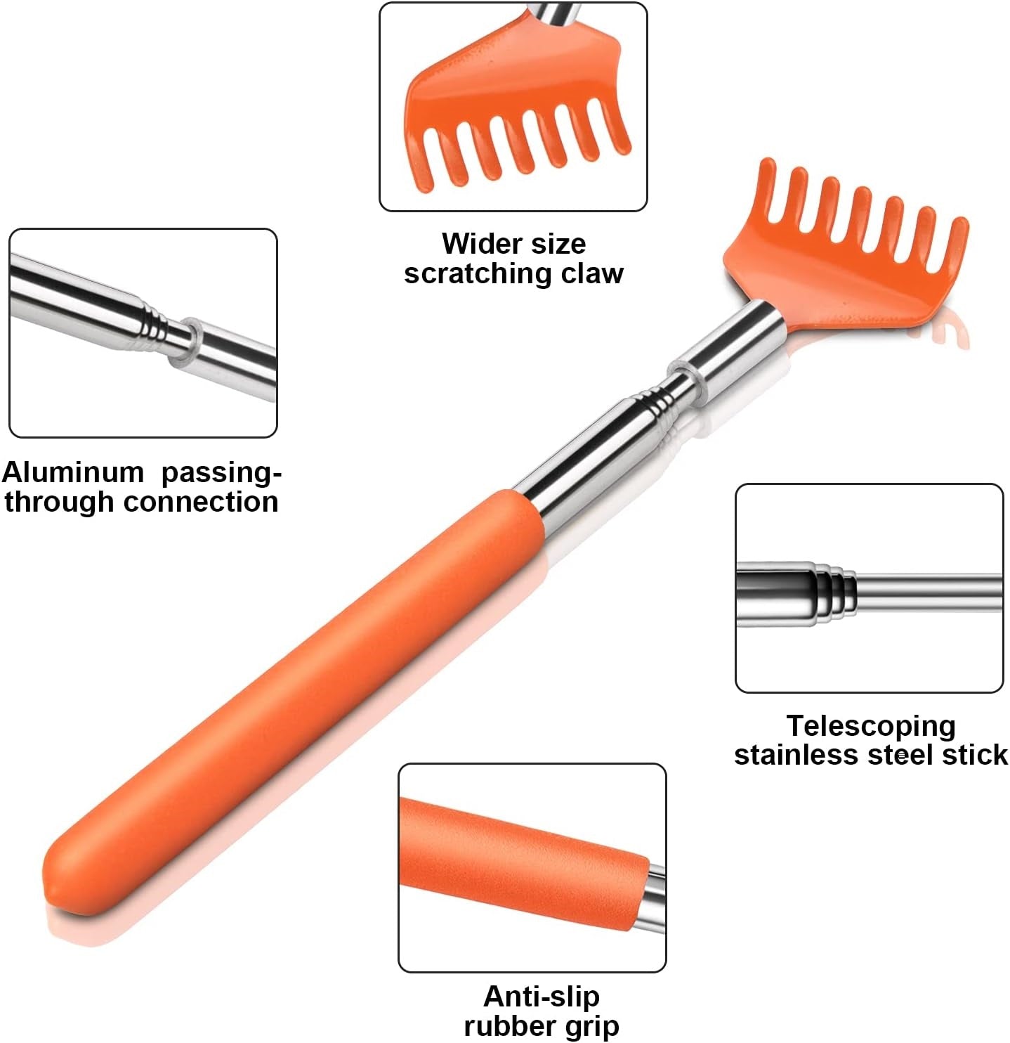 5ct Colorful Extendable Back Scratcher