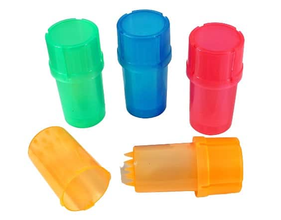 Plastic Grinder Stash Jar Container Assortment 12pk