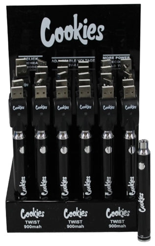 Cookies Twist 900mAh Adjustable Voltage Spinner Battery 30pk