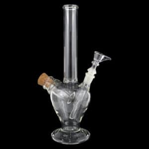 14" Beaker Stand Water Pipe with Built in Cork Stash