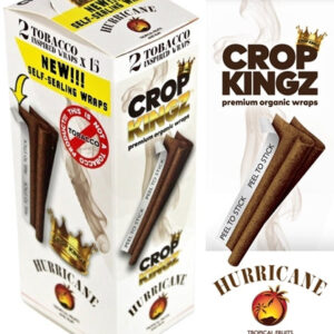 Crop Kingz Tobacco Inspired Self-Sealing Organic Wraps - Hurricane