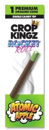 Crop Kingz Rocket Roll Hemp Wrap With Edible Sugar Tip - Atomic Apple - Image 5