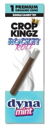 Crop Kingz Rocket Roll Hemp Wrap With Edible Sugar Tip - Dyna Mint - Image 5