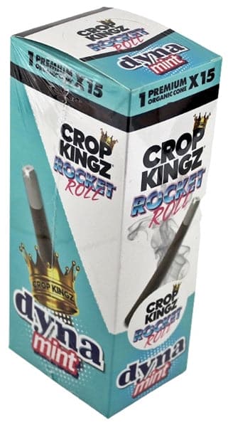Crop Kingz Rocket Roll Hemp Wrap With Edible Sugar Tip - Dyna Mint - Image 3