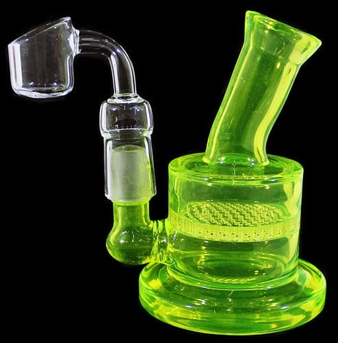 5" Color Art Curve Honeycomb Water Pipe With Banger