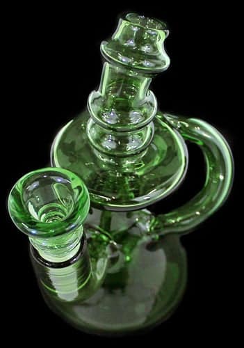 5" USA Dual Tube Curved Recycler 14mm Water Pipe