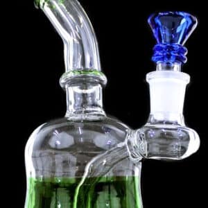 7" Curvey Color Rim 14mm Water Pipe