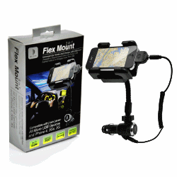 Flex Mount Universal Car Holder And Charger With USB