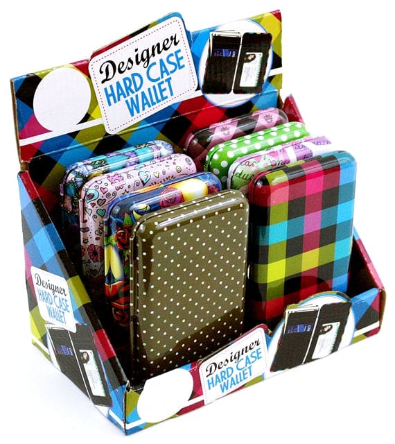 8ct Designer Hard Case Wallet