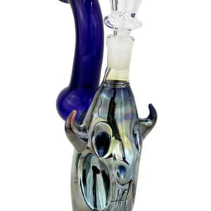8" Shiny Face 14mm Bubbler Water Pipe