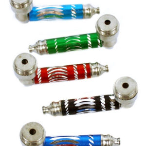 100ct Colored Diamond Cut Metal Pipe Assortment - With Lid