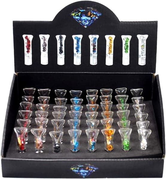 Diamond Glass Filter Tips with Inside Gems 48pk - Image 6