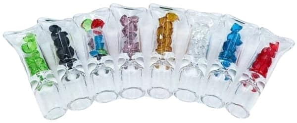 Diamond Glass Filter Tips with Inside Gems 48pk - Image 3