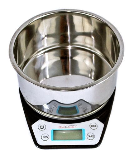 DigiWeigh 500g x 0.01g Digital Kitchen Scale With Steel Bowl